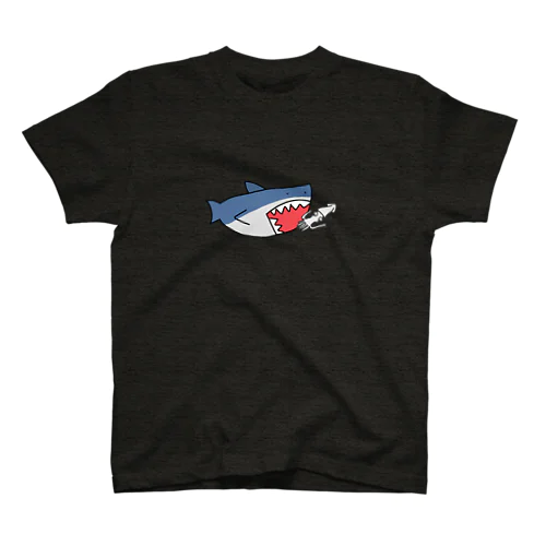 サメとイカ ～Shark and squid～ Regular Fit T-Shirt