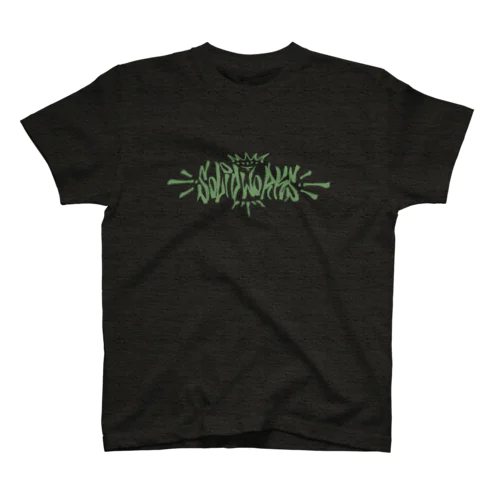 SOLID WORKS CALI LEAF GREEN Regular Fit T-Shirt