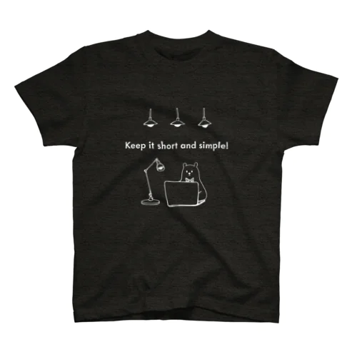 オシゴトクマさん「KISSの法則」 Regular Fit T-Shirt