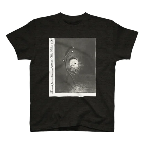 The marsh flower, a human and sad head, Odilon Redon, 1885 スタンダードTシャツ