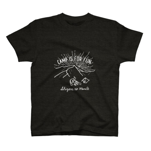 SHIZENnoMORI01(白文字) Regular Fit T-Shirt