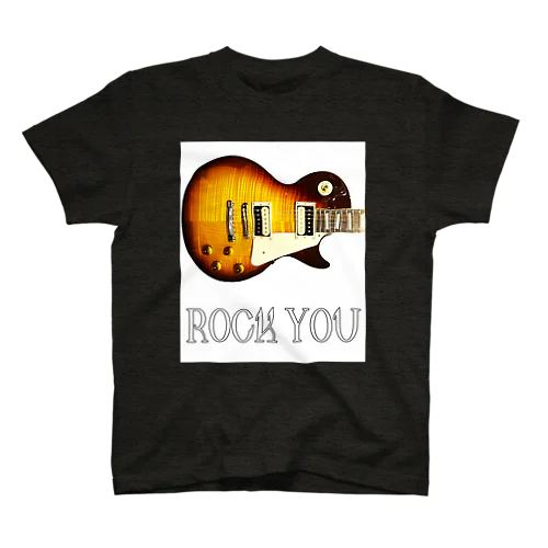 ROCK YOU 白バック Regular Fit T-Shirt