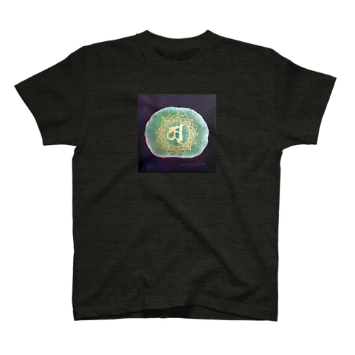 蓮と梵字 Regular Fit T-Shirt