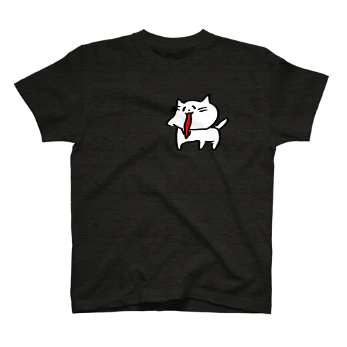 あごのはずれたねこ スタンダードTシャツ