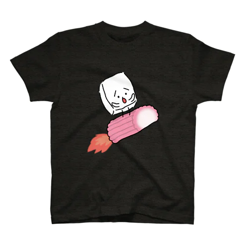 すあまロケットに乗るおとうふくん(単体) スタンダードTシャツ