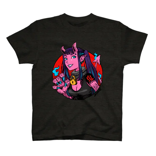 SATANIC GIRL Regular Fit T-Shirt