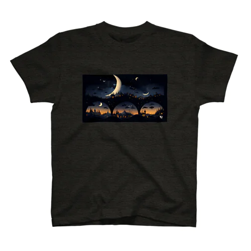 Moon 漆黒の月夜 スタンダードTシャツ