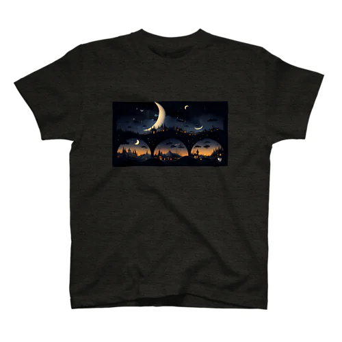 Moon 漆黒の月夜 Regular Fit T-Shirt