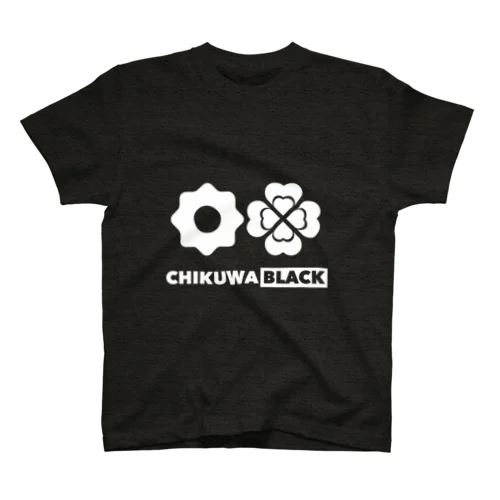 CHIKUWA BLACK 〜WHITE Regular Fit T-Shirt