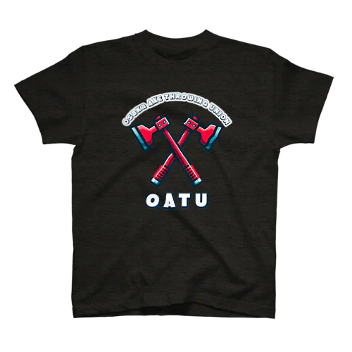 Osaka Axe Throwing Union（白文字） Regular Fit T-Shirt