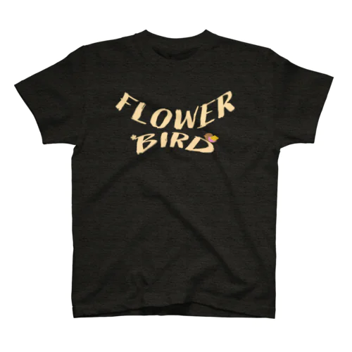 Black Flower Bird スタンダードTシャツ