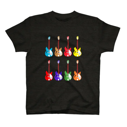 カラフルでレトロなエレキギター Regular Fit T-Shirt