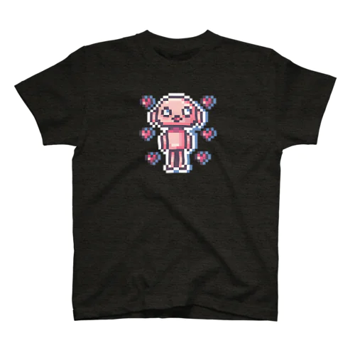 ドット絵クロピロン(黒) スタンダードTシャツ