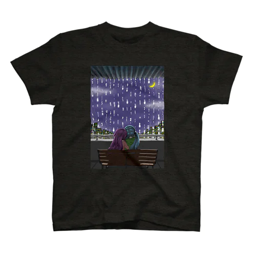 「愛の夢」シリーズ　雨の日の夜 Regular Fit T-Shirt