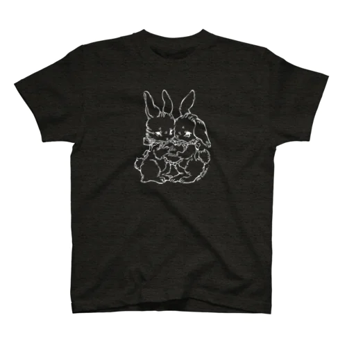 bunny and bunny（白） Regular Fit T-Shirt