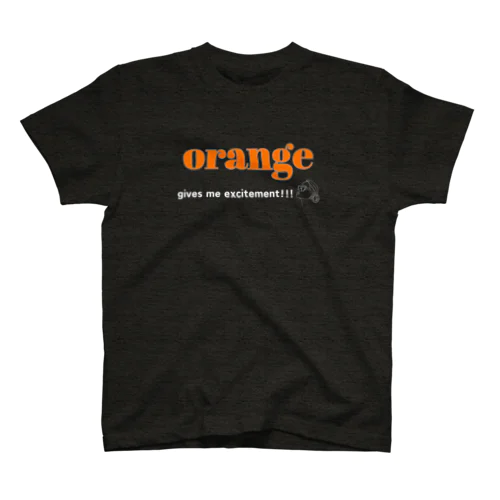 大人の推し活グッズ　おしゃれ　推しカラー  推し色　カラーロゴＴシャツ（オレンジ ） Regular Fit T-Shirt