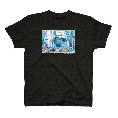 still loving Kagoshima（鹿児島）白抜き前面 Regular Fit T-Shirt