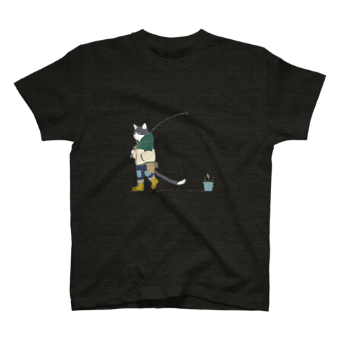 Forest cat(釣りver.) Regular Fit T-Shirt