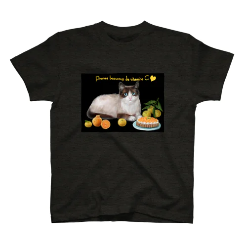 にゃんことみかんタルト🍊 Regular Fit T-Shirt