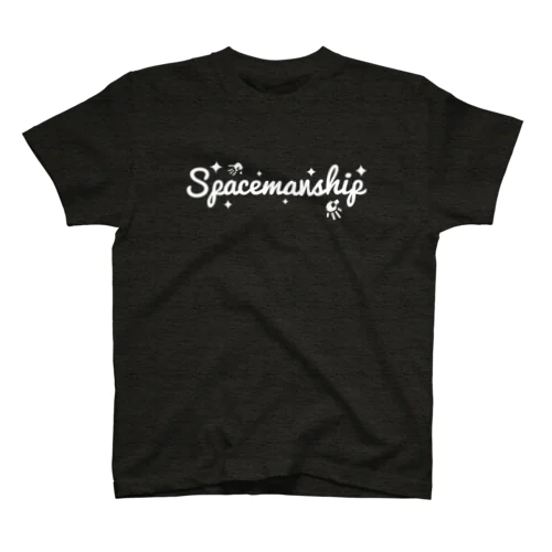 Spacemanship logo White スペースマンシップ　ロゴ　白 スタンダードTシャツ