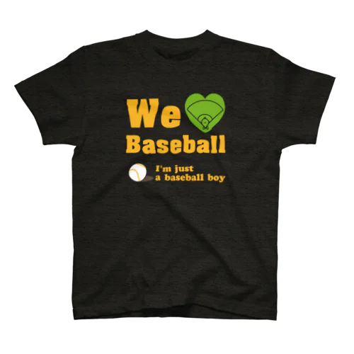 We love Baseball(イエロー) スタンダードTシャツ