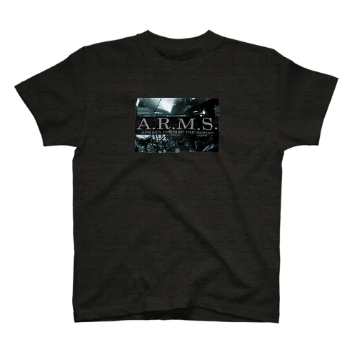 DRUM TEE ブラック スタンダードTシャツ