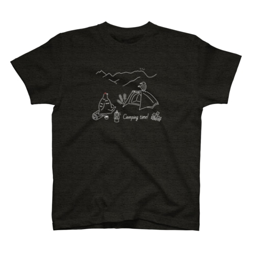 今夜は山でキャンプしよう（濃い色専用) Regular Fit T-Shirt