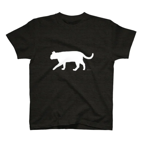 猫シルエット（WHITE） スタンダードTシャツ