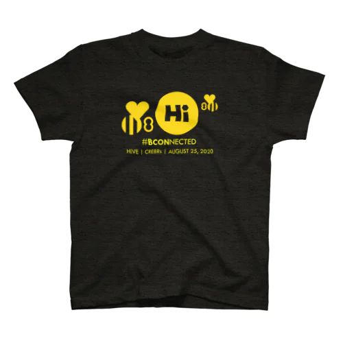 【チャリティ】HiVE | CRE8Rs Tシャツ （YLWプリント） Regular Fit T-Shirt