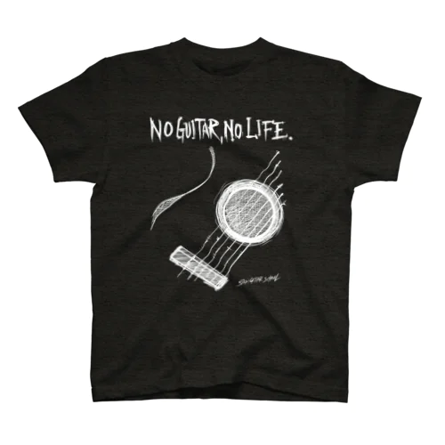 No Guitar, No Life ホワイト スタンダードTシャツ