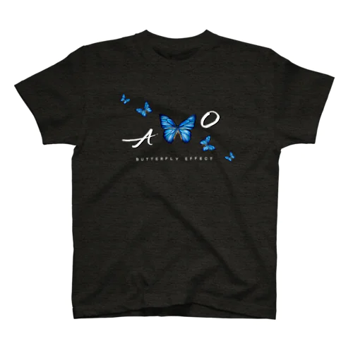 青い蝶　butterfly effect Regular Fit T-Shirt