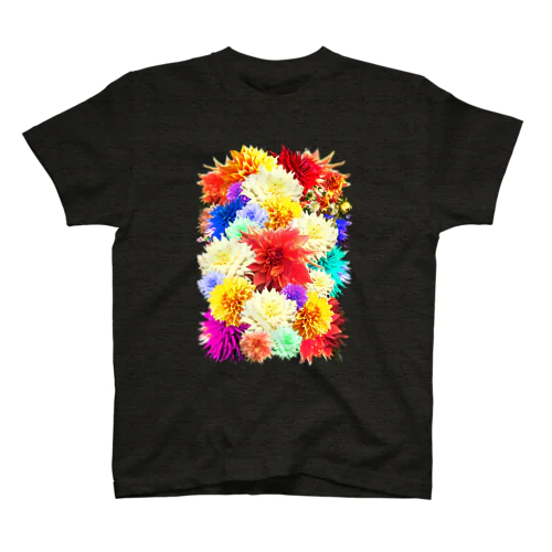 ボタニカル柄-花柄-モード好きに-カラフル Regular Fit T-Shirt