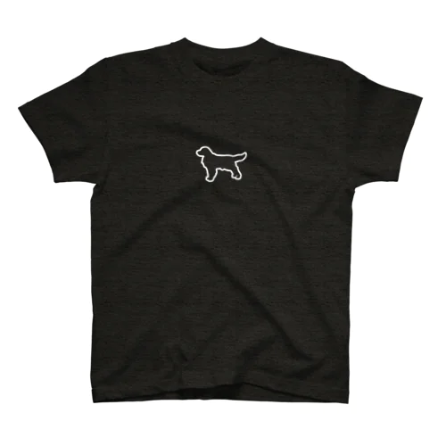 ゴールデンレトリバーのシンプルシルエット犬 Regular Fit T-Shirt