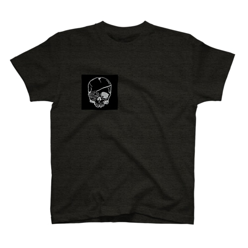 Broken Skull black ver Regular Fit T-Shirt