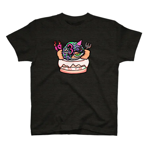 生首誕生日ケーキ駄ゞ田 スタンダードTシャツ