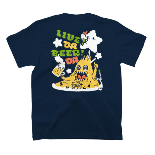 両面プリント！LIVE!だBEER!だ飲み尽くせ！ スタンダードTシャツ