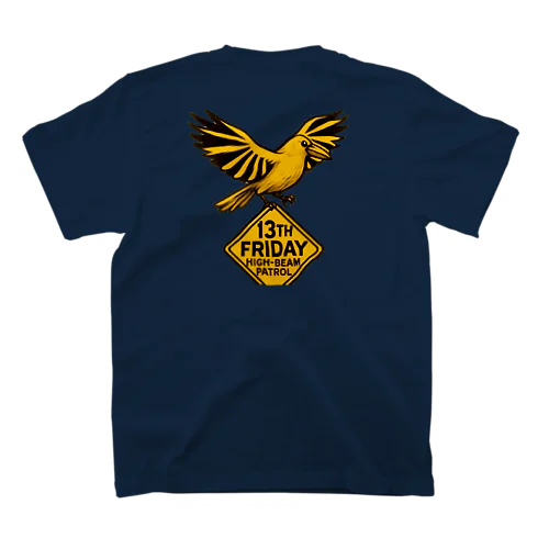 13日の金曜日（黄カラス） Regular Fit T-Shirt