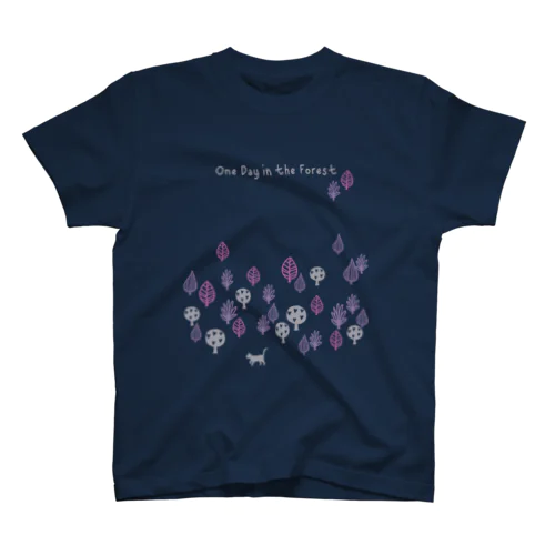 或る日の森(パープル系) スタンダードTシャツ