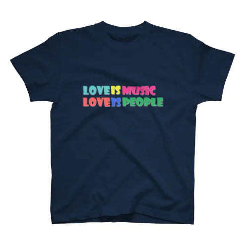 LOVE IS MUSIC LOVE IS PEOPLE Tシャツ Regular Fit T-Shirt