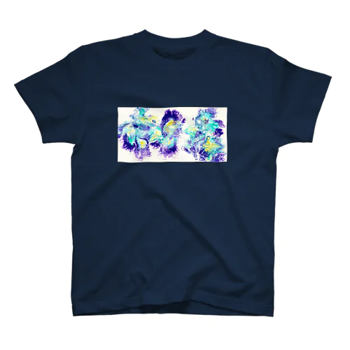 blue pansy Regular Fit T-Shirt