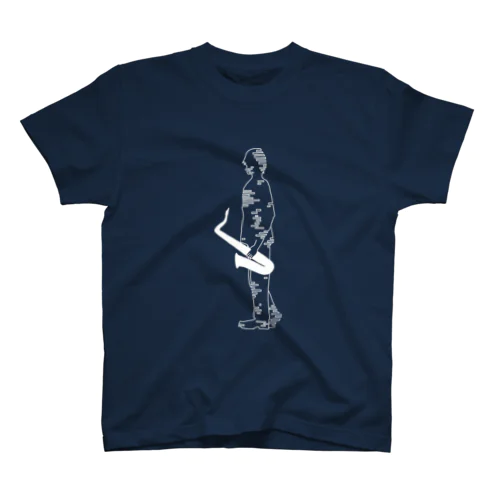 HE IS A SAX PLAYER 白 Regular Fit T-Shirt