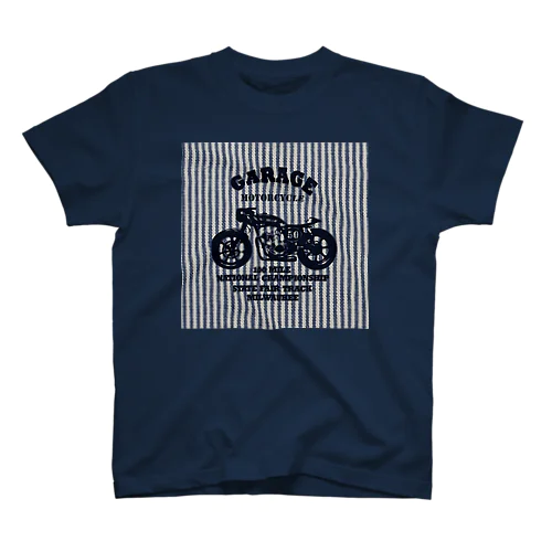 武骨なバイクデザイン(ヒッコリー) スタンダードTシャツ