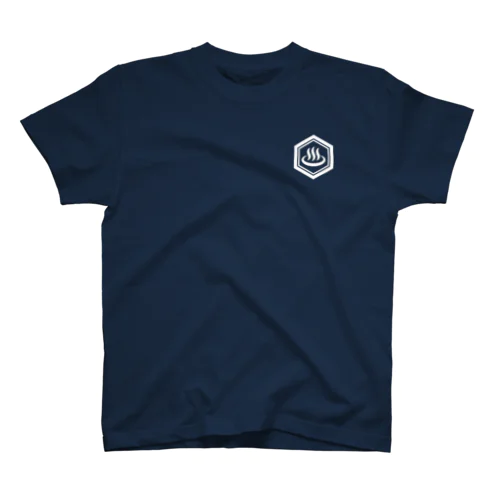 [☆両面] WE LOVE ONSEN (ホワイト) Regular Fit T-Shirt