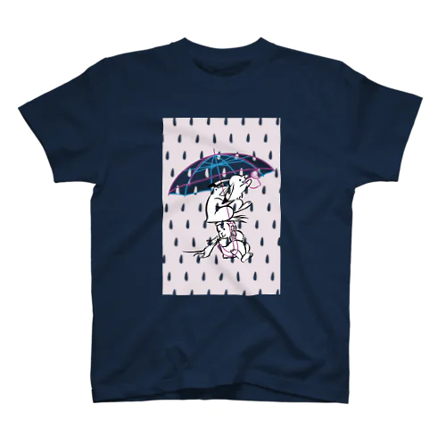 鳥獣戯画(ポップ/雨傘) スタンダードTシャツ