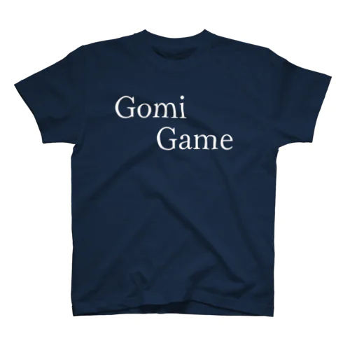 GomiGame 白文字 Regular Fit T-Shirt