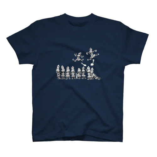 将棋の歩と桂馬らへん スタンダードTシャツ