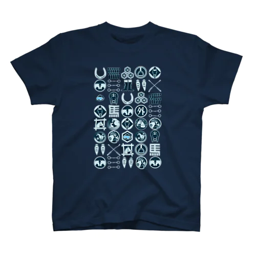 馬紋　indigo Regular Fit T-Shirt