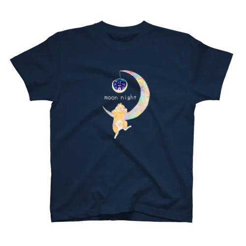 月に登る夢を見た柴犬さん Regular Fit T-Shirt