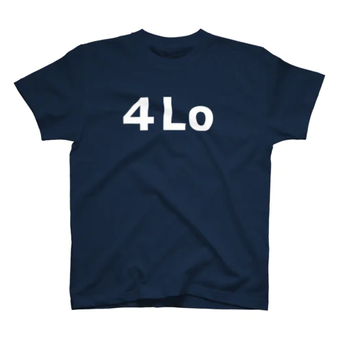 ４Lo（文字：白） Regular Fit T-Shirt