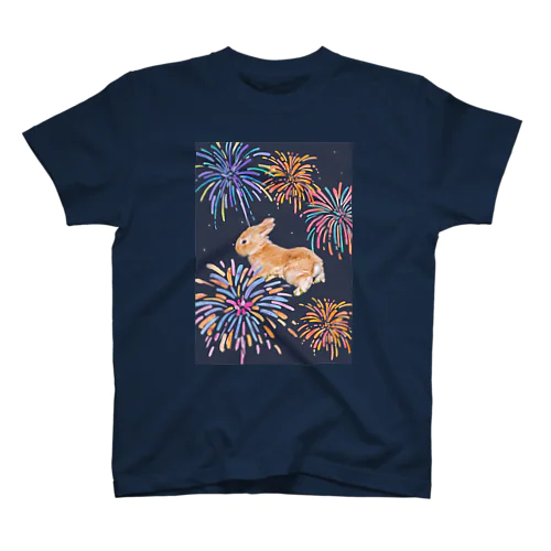 花火　うさぎ スタンダードTシャツ